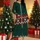 thumbnail image 1 of Batas para mujer, camisón con estampado navideño y camisón de invierno con cremallera y bolsillos, pijama holgado para mujer, 1 of 9