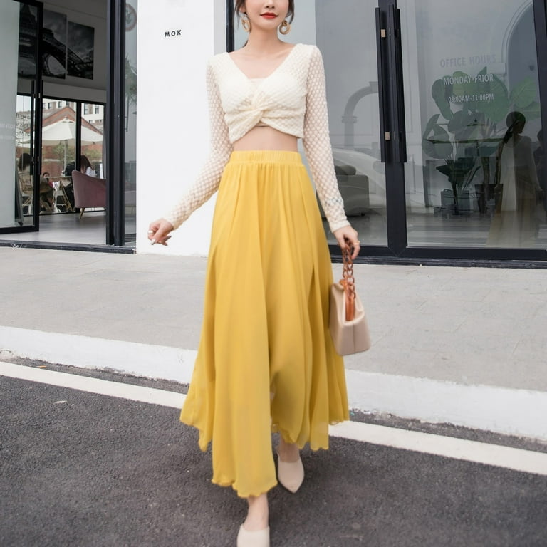 Maxi Skirt Yellow Skirt Denim Boohoo Yellow Denim Skirt Xl Buy