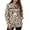 Beige, variant on Pet Pouch Hoodie for Women with Kangaroo Pocket Cat Dog Carrier Hoodies Leopard Printed