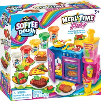 Cra-Z-Art Softee Dough Multicolor Mealtime Fun, Easter Gift for Kids