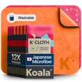 thumbnail image 1 of Paño de limpieza Koala Lens de microfibra japonés rosa y naranja, 1 of 9