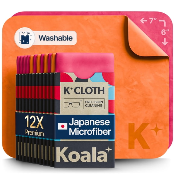Paño de limpieza Koala Lens de microfibra japonés rosa y naranja