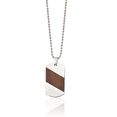 thumbnail image 2 of Titanium Rosewood Dog Tag Necklace Chain, 2 of 3