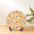 thumbnail image 6 of Zufioo Scandinavian Style Hygge Print Bone China Decorative Plate, Ceramic Dinner Plate with Stand Ceramic Decoration Homewares-8in, 6 of 6