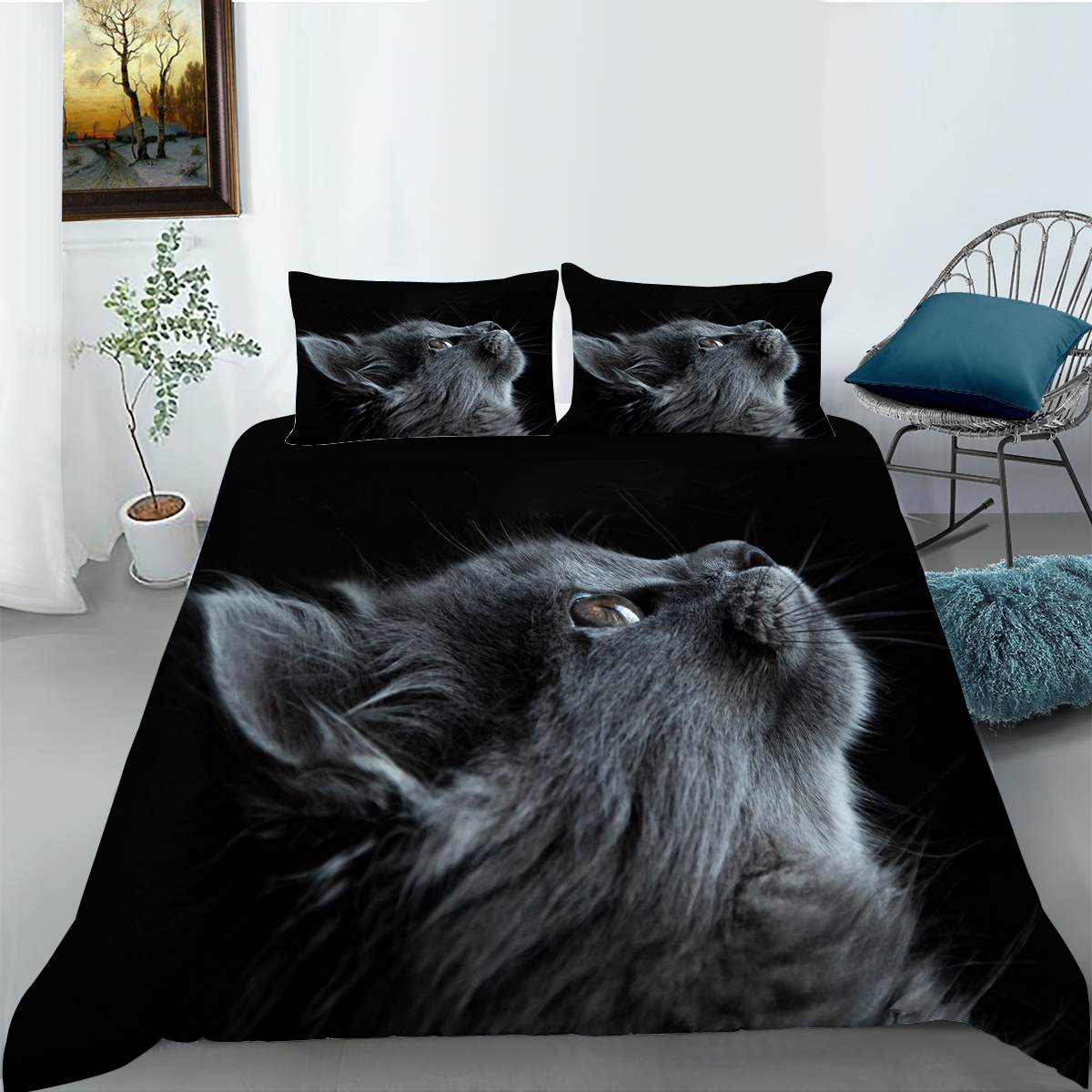 Duvet Cover 3D Lovely Animal Printed Bedding Set High Quality Quilt