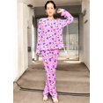 thumbnail image 4 of Pijama Afelpada Mujer Polar Pantalón Sudadera Ropa Invierno Invierno UNITALLA, 4 of 5