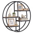 thumbnail image 1 of Gymax 4-Tier Floating Shelf Modern Geometric Hanging Storage Organizer for Living Room, 1 of 9