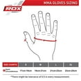 thumbnail image 2 of RDX MMA Gloves for Grappling Martial Arts Training, D. Cut Open Palm Maya Hide Leather Sparring Mitts, Perfect for Cage Fighting, Combat Sports, Punching Bag, Muay Thai and Kickboxing, Blue, L, 2 of 9