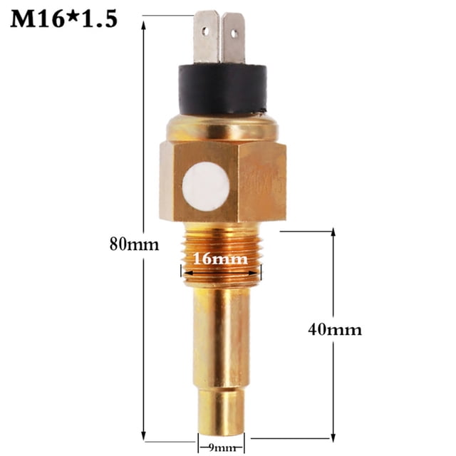 52mm Digital Water Temp Gauge LCD Water Temperature Gauge Temp Meter With Sensor 3/8 NPT Racing For Car Marine Boat ,Easy to Calibrate