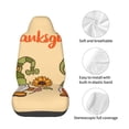 thumbnail image 4 of Wukai Gnomes Happy Thanksgiving Full Set Car Seat Covers with Soft Padding Universal Auto Front Seats Protector and Cushion Mat, 4 of 5