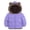 Purple, variant on Baby Toddler Winter Fleece Coat Boys Girls Cute Bear Ear Hooded Jackets with Pockets 6M-5T
