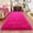 Hot Pink-2' x 6' (Rectangular), variant on Burgundy Runner Rug For Hallway Bedroom Bedside Plush Rugs Non Slip Fluffy Shaggy Carpet Home Decor Dorm 2x6 Ft