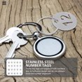 thumbnail image 4 of 20pcs Round Numbered Tags Stainless Steel Number 1-20 Tags Metal Key Tags, 4 of 6