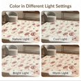 thumbnail image 7 of ODIKA 9'x12' Washable Area Rug Round Petal Motif Featuring Central Bow Design And Blush Trim for Great Room, Indoor Concept, Large Living Low Pile, Flatwoven, 7 of 7