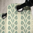 thumbnail image 3 of Ambesonne Floral Grommet Curtain, Graphic Flowers Branches, 50" x 84", Jade Green Orange, 3 of 6