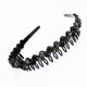 thumbnail image 5 of Diadema de diamantes de imitación antideslizante con dientes Diadema sencilla y moderna con tarjeta para el cabello, diseño de estilo simple pero elegante, 5 of 6