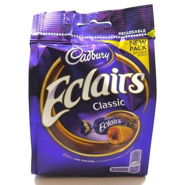 Caramels au chocolat au lait Classic Eclairs de Cadbury