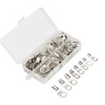 thumbnail image 1 of Terminales de cobre estañado, 60 piezas Conector de terminal de cobre Kit de terminales de cable Conector de terminal de cobre Durabilidad extendida, 1 of 14