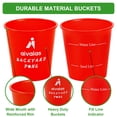 thumbnail image 4 of Set de juego Aivalas Yard Pong Toss con 12 baldes y pelotas luminosos, 4 of 7