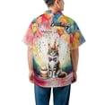 thumbnail image 5 of Happy Birthday to Maine Coon Kitten Party Balloons Cake Hawaiian Shirt Breathable Summer Unisex Merch Cat Lover Kitten Owner Gifts - 00027, 5 of 6