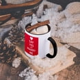 thumbnail image 5 of 3dRose, Keep calm and marry me. Red., 11oz Two-Tone Black Mug, 5 of 7