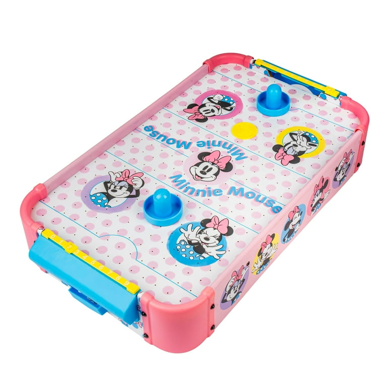Minnie Mouse Electronic Tabletop Air Hockey, Wood - Walmart.com