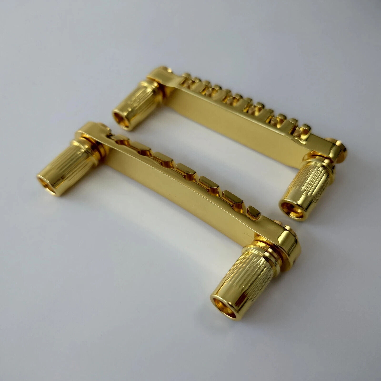 1 Set Tune-O-Matic Electric Guitar Bridge And Tailpiece Gold Black Chrome