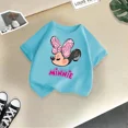 thumbnail image 5 of Ropa infantil de Disney Mickey, camiseta de algodón de moda de verano para niñas, camiseta divertida de dibujos animados para niños y niñas, camiseta de manga corta, 5 of 5