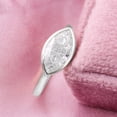 thumbnail image 6 of solitaire jewels 1.5CT East West Bezel Set Marquis Moissanite Engagement Ring For Women, 18K White Gold, 6 of 9