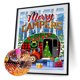 thumbnail image 2 of Diamond Drill Christmas Camping 5D Kits de pintura DIY Decoración redonda completa (A5826) FLhrweasw Nuevo, 2 of 9