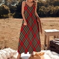 thumbnail image 3 of Royal Stewart Tartan Cross Plaid Sleeveless Dress Dresses Women Summer Women's Summer Clothing, 3 of 9