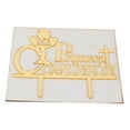 thumbnail image 3 of Decoración para tarta exquisita decoración para tarta de cumpleaños decoración para tarta de acrílico dorado respetuosa con el medio ambiente para decoración de fiestas Fugacal Otros, 3 of 8