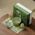 thumbnail image 6 of Matcha Tea Set,7-Piece Bamboo Whisk Kit with Spouted Ceramic Bowl, Chasen, Holder, Sifter & Scoop, 6 of 6