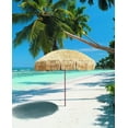 thumbnail image 6 of Bayside21 8 FT Tiki Umbrella Thatch Patio Umbrella Hawaiian Style Sunshade Aluminum Pole 16 Ribs UPF 50+, 6 of 6
