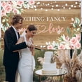 thumbnail image 5 of Rustic Wedding Backdrop Floral Bridal Shower Background Nothing Fancy Just Love Wedding Party Decorations Photo Booth Props, 5 of 6