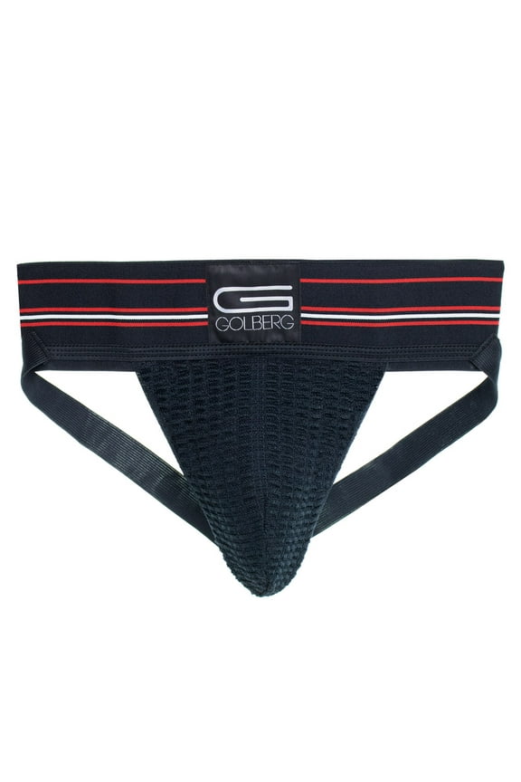 2 Pack GOLBERG G Mens Jockstrap Underwear - Athletic Supporter - Adult and Youth Jock Strap (Size - Medium)