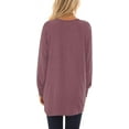 thumbnail image 3 of Womens 2023 Fall Long Sleeve T-Shirts Casual Tunic Tops for Leggings Loose Soft Blouses with Pocket, 3 of 7