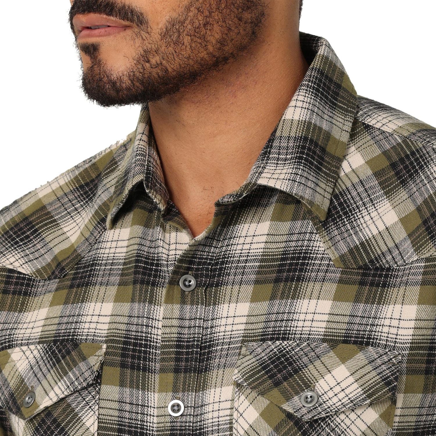 Wrangler Chemise Carreaux Manches Longues