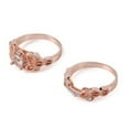 thumbnail image 1 of Anillos para mujer, regalos para mujer, 1 par de anillos/juego de anillos de compromiso de boda rellenos de oro rosa, anillo de compromiso, 1 of 3