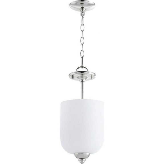 Thornfield Mews 3 Light Dual Mount Pendant in Bailey Street Home Home Collection Style 8 inches Wide By 17 inches High-Polished Nickel Finish-Satin