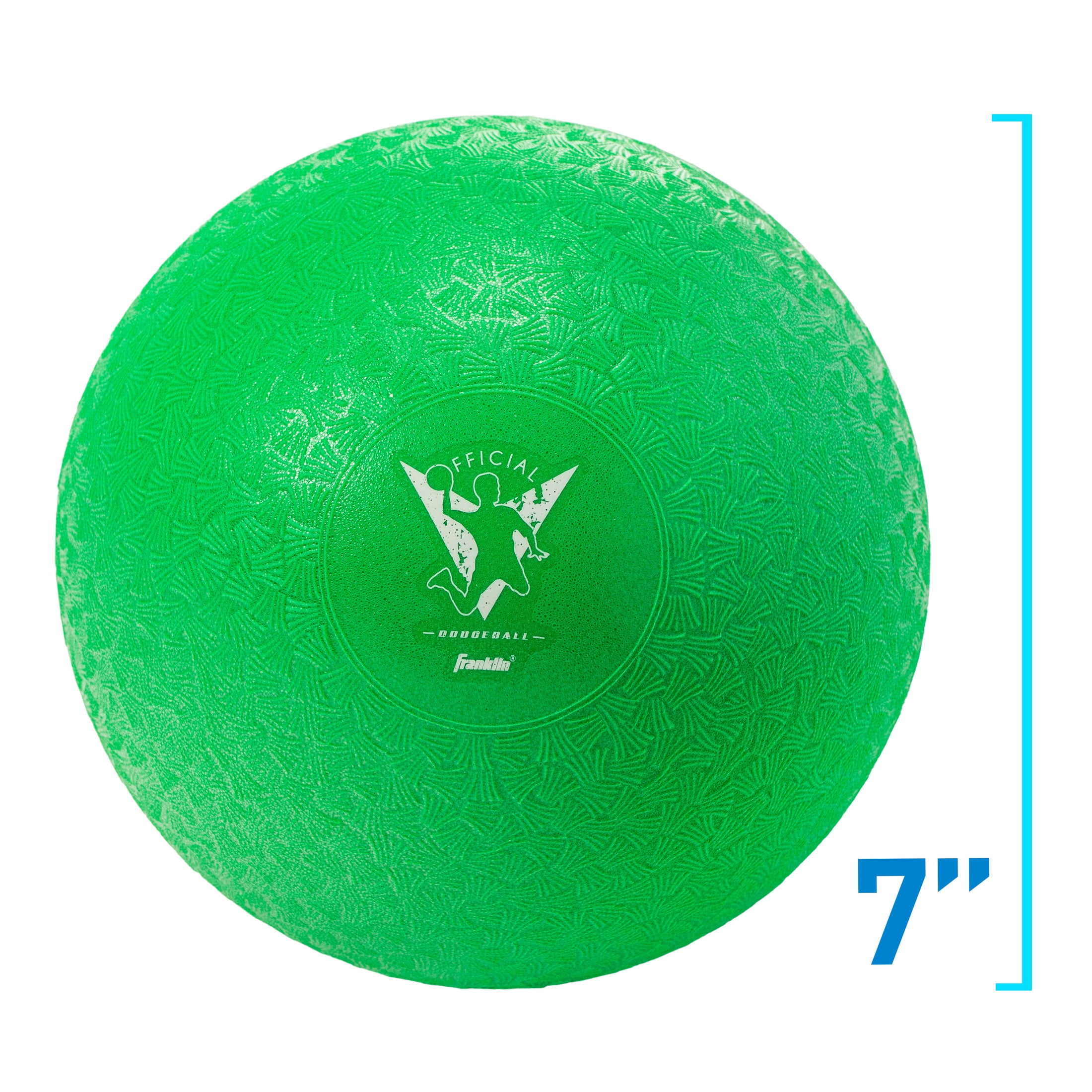 Franklin Sports Kids Dodgeballs - 6 Pack of 7 inches Inflatable Playground Balls for Kickball, Dodgeball and More - Soft Cover - Pump and Carry Bag Included