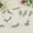 White, variant on Vibrant Posidori Flower Garland - Colorful Pink, Orange, and White Fabric Banner with Green Leaves for Spring and Summer Celebrations