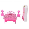 thumbnail image 3 of Doll House Accessories, And Non- Easy To Carry And Store, 4 Pcs Mini Bed Toy, With Fine Workmanship Collection For Home Girls School, 3 of 5