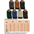 thumbnail image 2 of Capreze Full Zip Sweater Jacket for Women Casual Open Front Cardigan Sweater Lapel Neck Sweaters Knitwear, 2 of 4