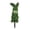 green, variant on Easter Bunny Topiary, Artificial Easter Bunny Trees with Ground Spike, Green Bunny-Shaped Outdoor Decorations, Faux Boxwood Topiaries Plants for Porch Decor Indoor