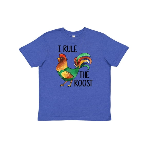 Inktastic Farmer I Rule the Roost Rooster Youth T-Shirt