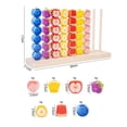 thumbnail image 3 of Color Matching Stacking Puzzle Game, Wooden Color Match Challenge Games Rainbow Fruits Beads Board Games, Interactive Tabletop Brain Teaser Travel Stacking Rings Game for Kids & Adults, 3 of 8