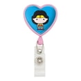 thumbnail image 1 of Wonder Woman Cute Chibi Character Heart Lanyard Retractable Reel Badge ID Card Holder, 1 of 4