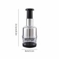 thumbnail image 2 of Refurbished Liujinggg Food Chopper Manual Hand Chopper Dicer Slap Chopper Mincerm White/Black, 2 of 2
