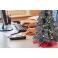 thumbnail image 3 of Tabletop Christmas Tree, Small Artificial Xmas Tree with LED Lights, Ornaments for Home Office Desk, 3 of 5
